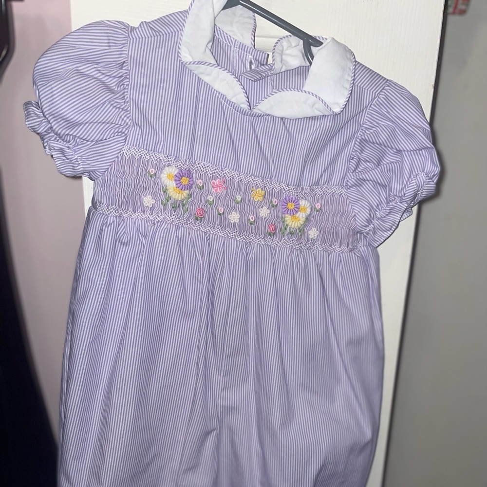 Floral baby romper